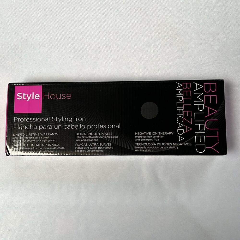 Style House 1.25 Inch Professional Styling Iron Beauty Amplified Black - Picture 2 of 7